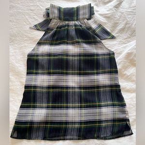 Jcrew tartan halter top